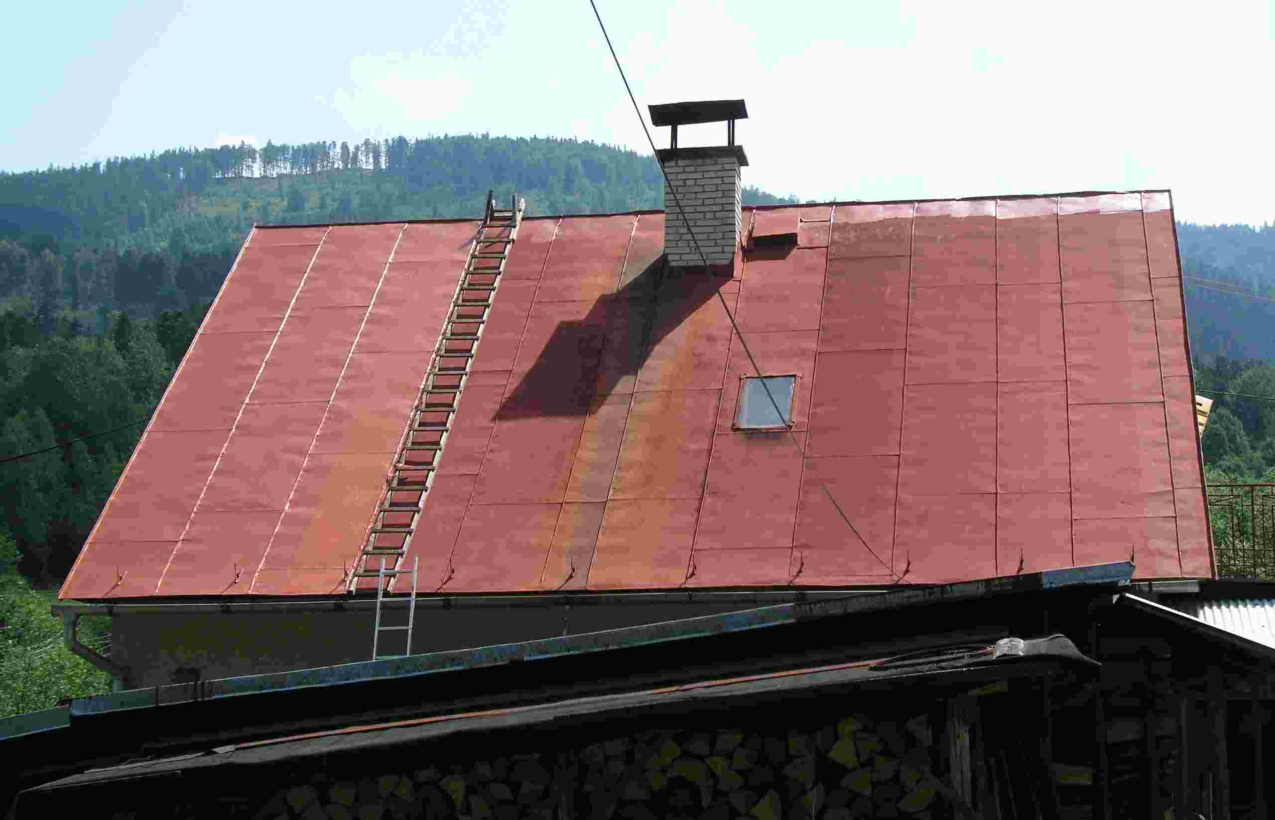 RD Elastometal aplikácia na skorodovanú strechu