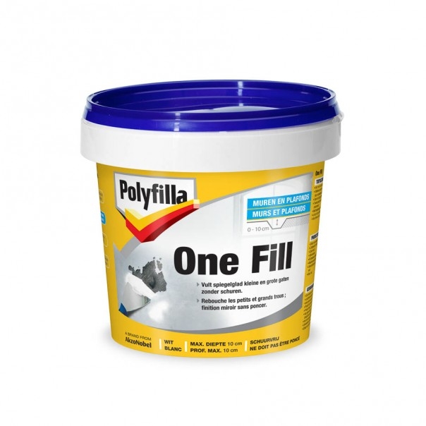 Polyfilla One-Fill-1l, univerzálny tmel na širokú škálu podkladov