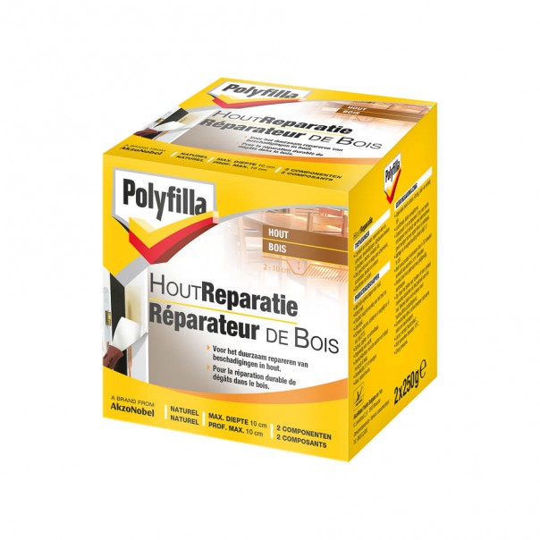 Polyfilla, tmel na opravu dreva_Houtreparatie2x250-gr