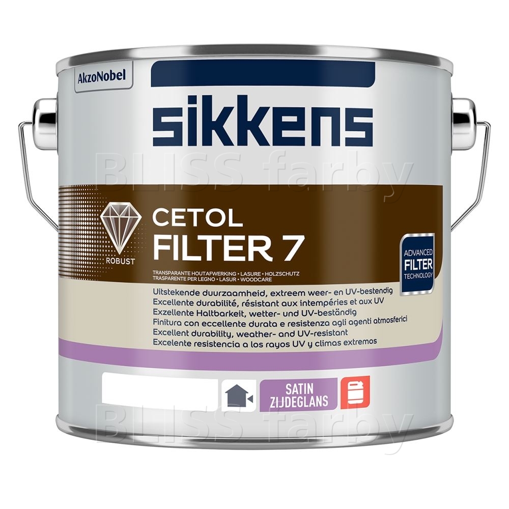 Sikkens Cetol Filter 7 - vrchná lazúra na drevo s UV filtrom
