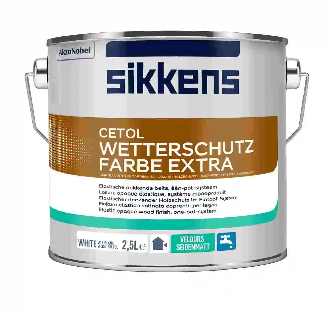 Sikkens Cetol Wetterschutz farbe extra, krycí ochranný náter dreva proti poveternostným vplyvom